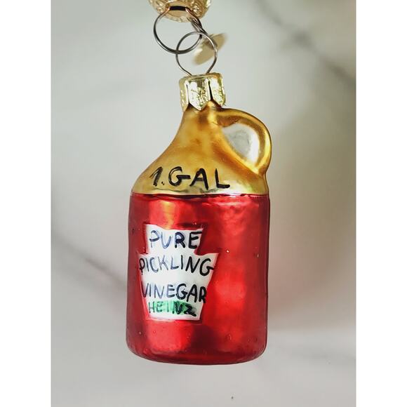 Christmas Blown Glass Tree Ornaments Harold Cop Cowboy Santa Cable Car Pickle x5 - Picture 13 of 16